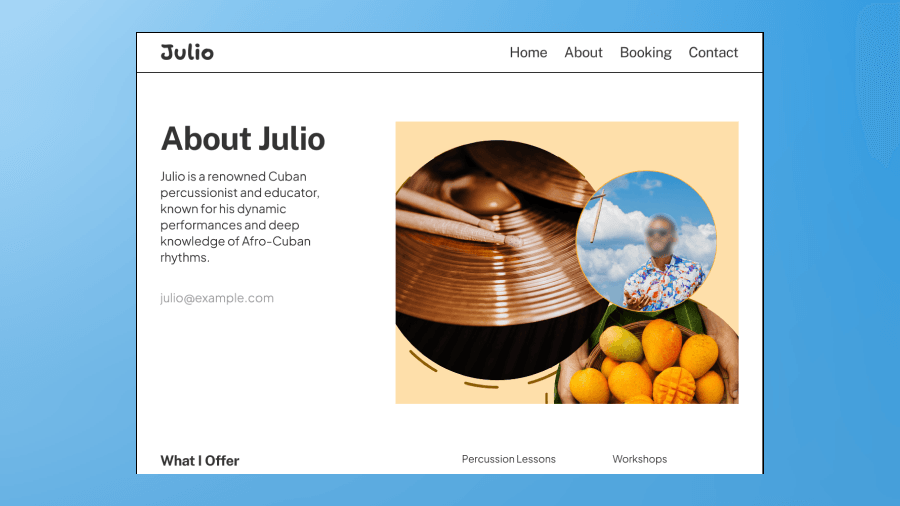 Drumming Up Success - Julio's Digital Makeover