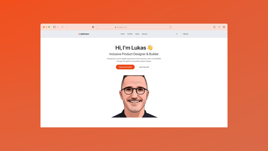 Screenshot of lylehmann.com website